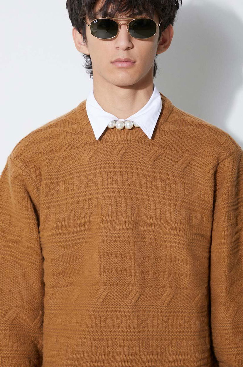 Cветр ADER ERROR Brown Seltic Knit Sweater Коричневий | BMADFWKT0305