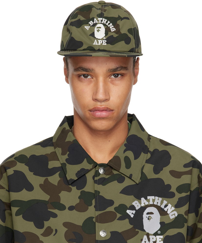 Кепка BAPE A Bathing Ape Gore-Tex 1st Camo Panel Cap Зелений | 001CPK701006M