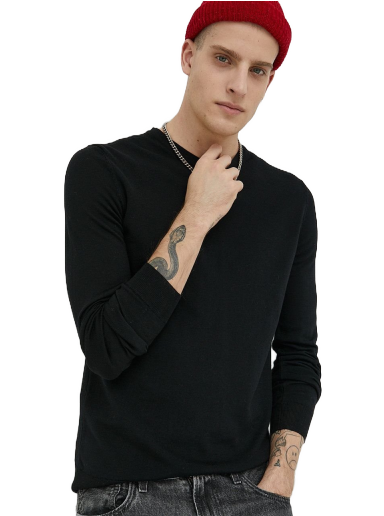 Cветр BOSS Wool Sweater чорний | 50476832