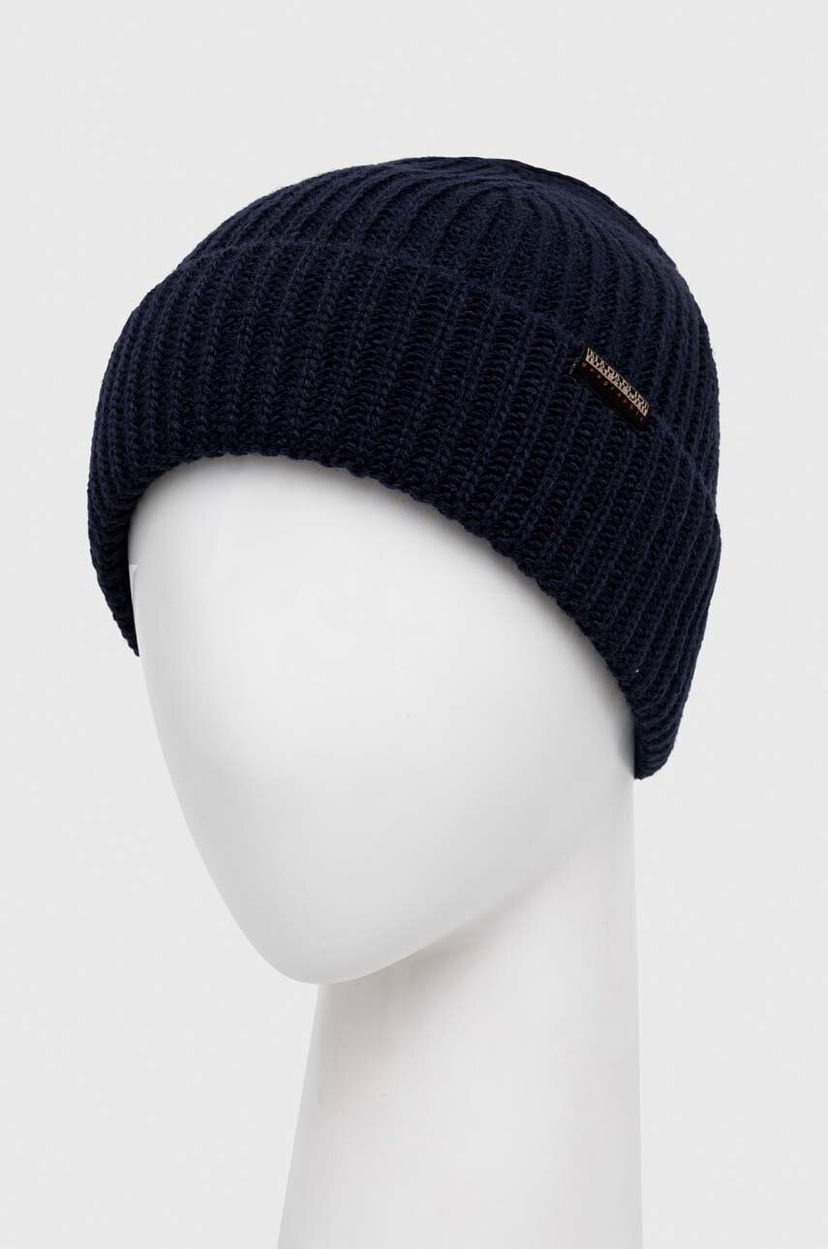 Шапка Napapijri Ribbed Knit Beanie темно-синій | NP0A4GK81761