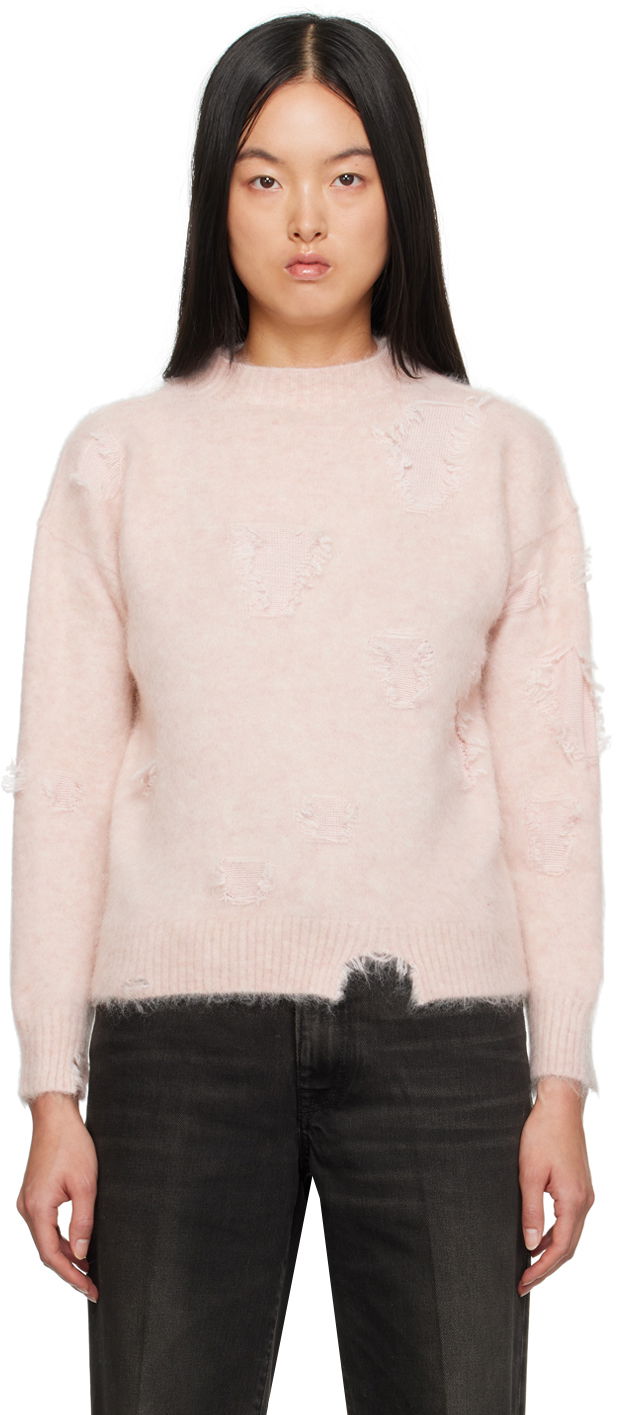 Cветр R13 R13 Deconstructed Fuzzy Sweater Рожевий | R13WY174-Y105B