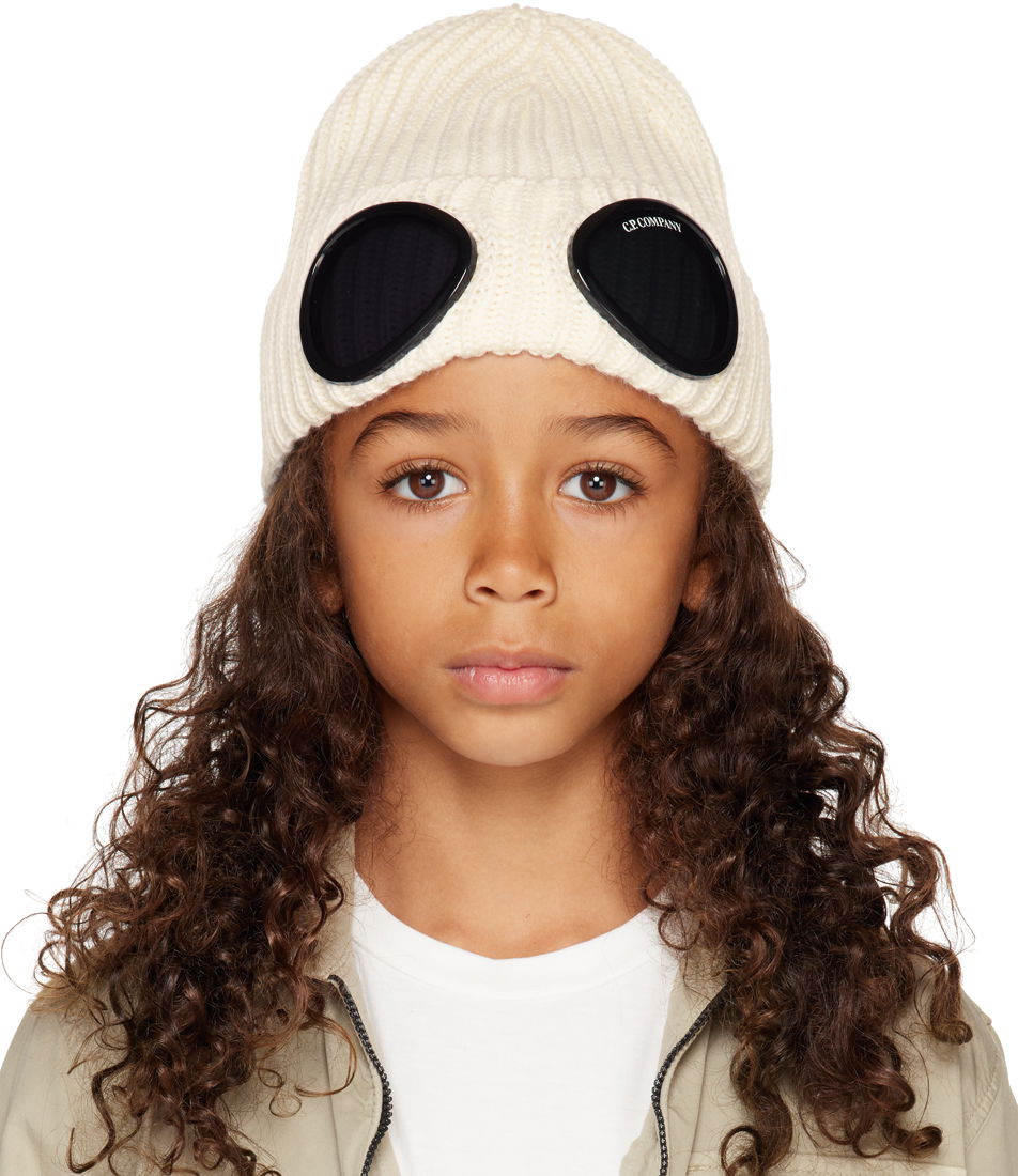 Шапка C.P. Company C.P. Company Goggle Beanie білий | 15CKAC058B005509A, 0