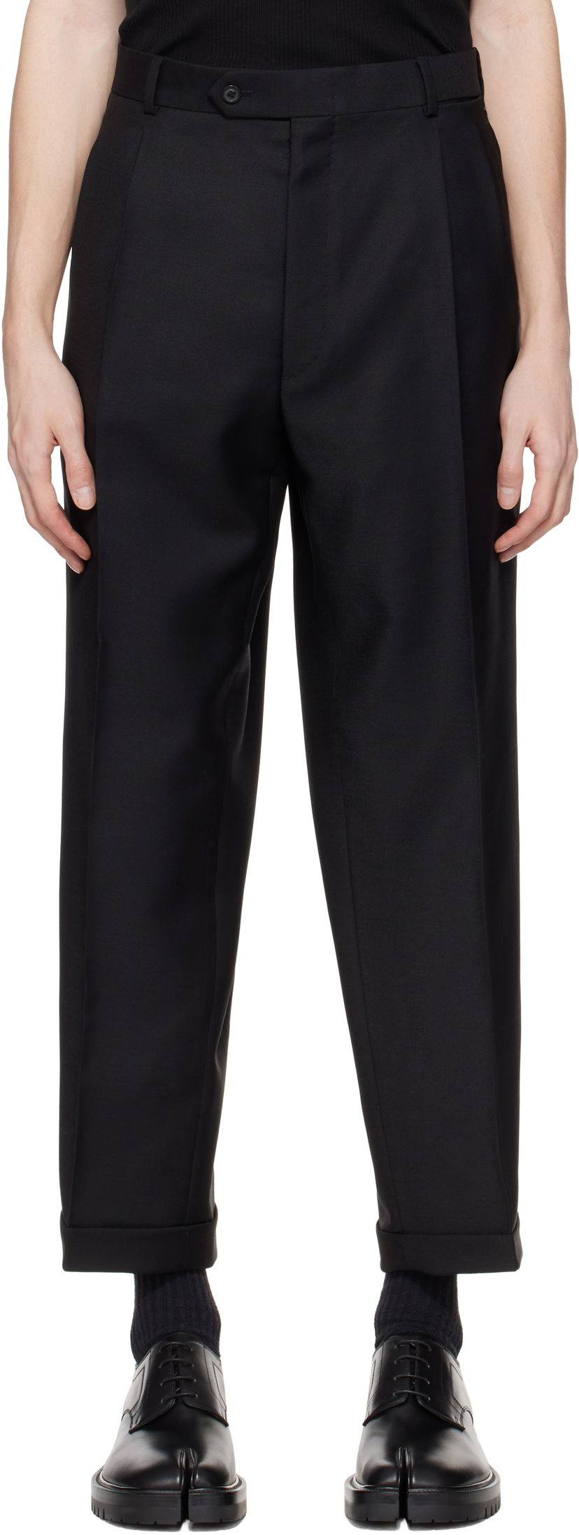 Штани Maison Margiela Maison Margiela Mohair Trousers чорний | S50KA0672 M35259