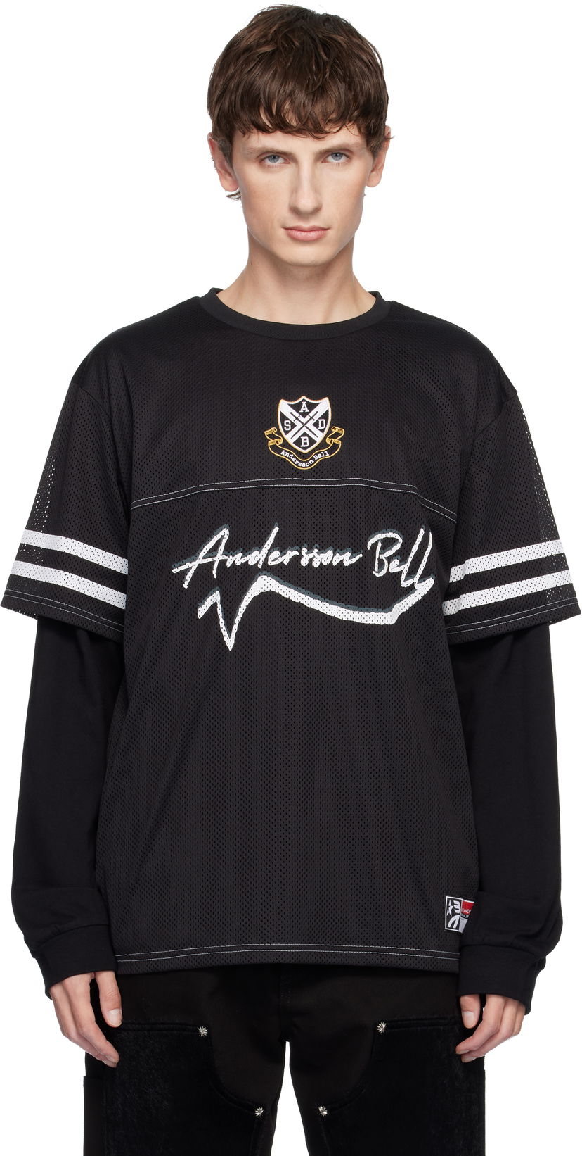 Джерсі Andersson Bell Football Layered Long Sleeve T-shirt чорний | atb1380m