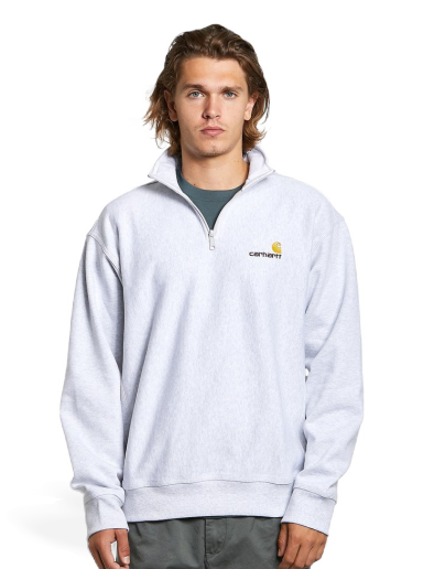 Світшоти Carhartt WIP Zip Script Sweat білий | I027014.482.XX