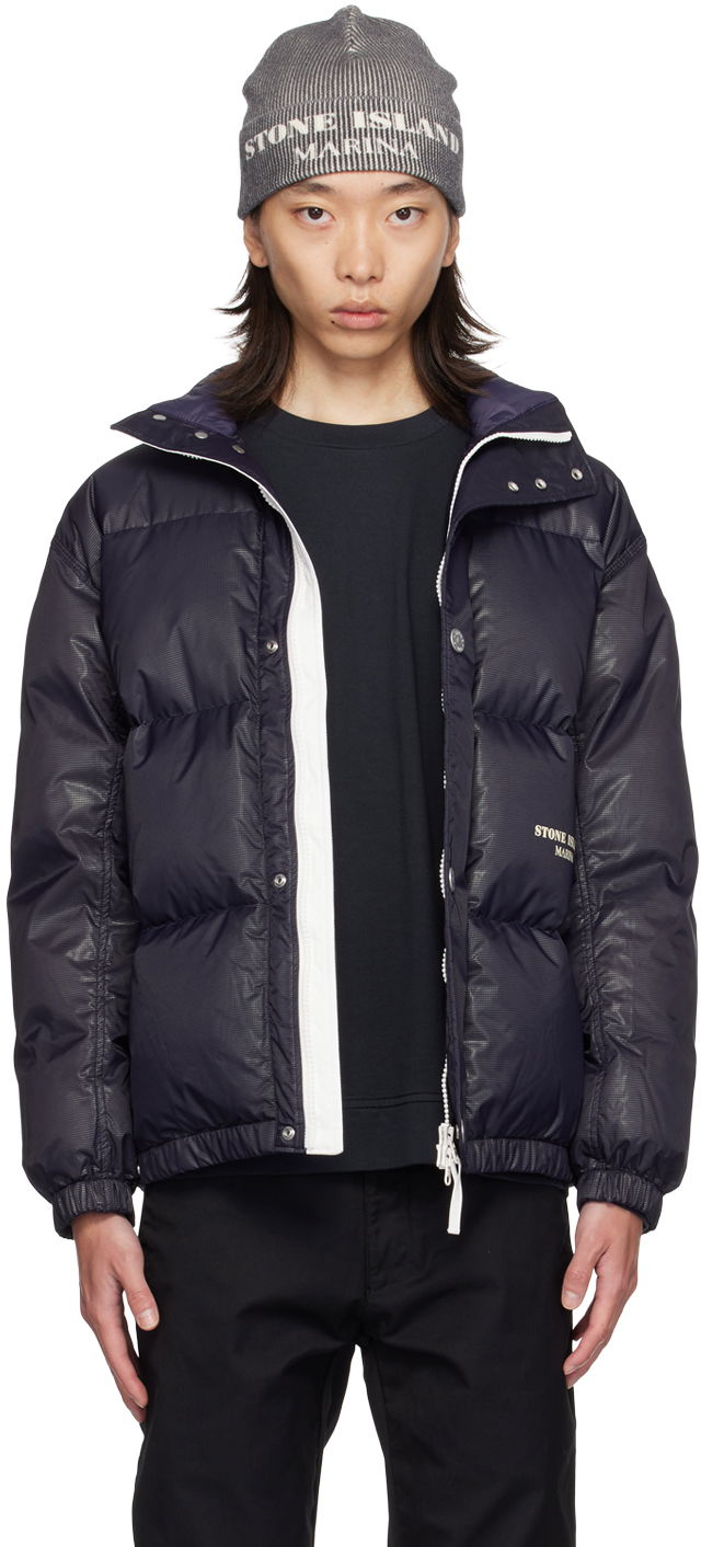 Пуховик Stone Island Navy 'Marina' Down Puffer Jacket темно-синій | 8115446X1