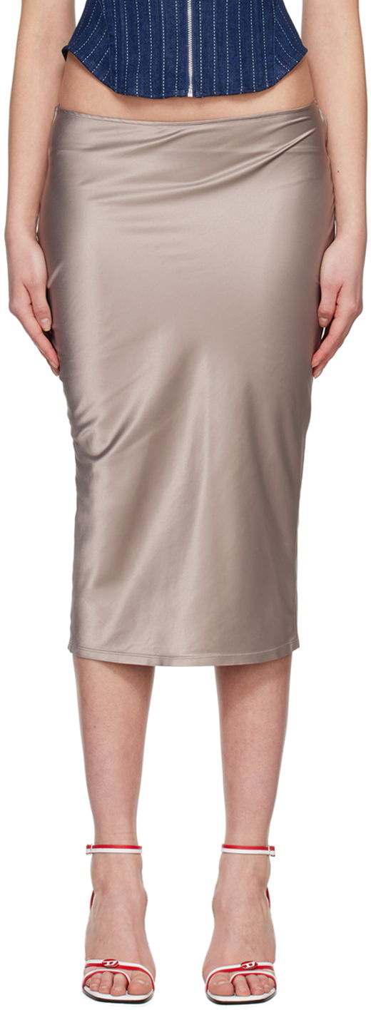 Спідниця Miaou Miaou Verona Midi Skirt Сірий | 4027SS3SIL