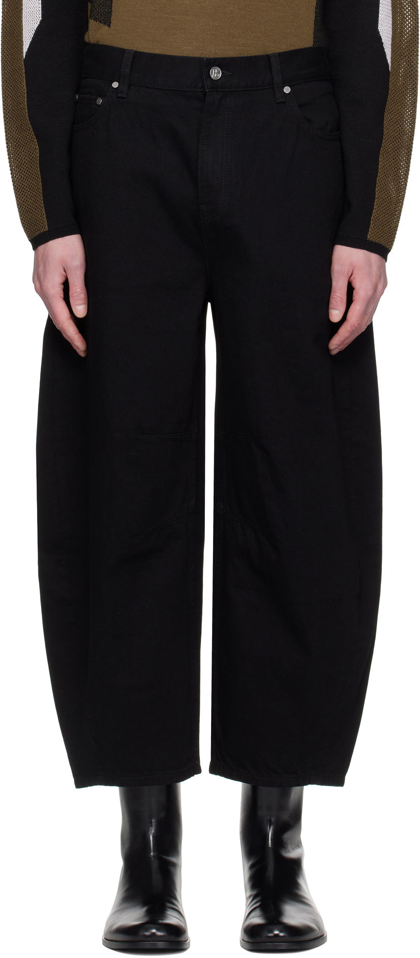 Штани Helmut Lang Helmut Lang Cocoon Jeans чорний | P01DM201