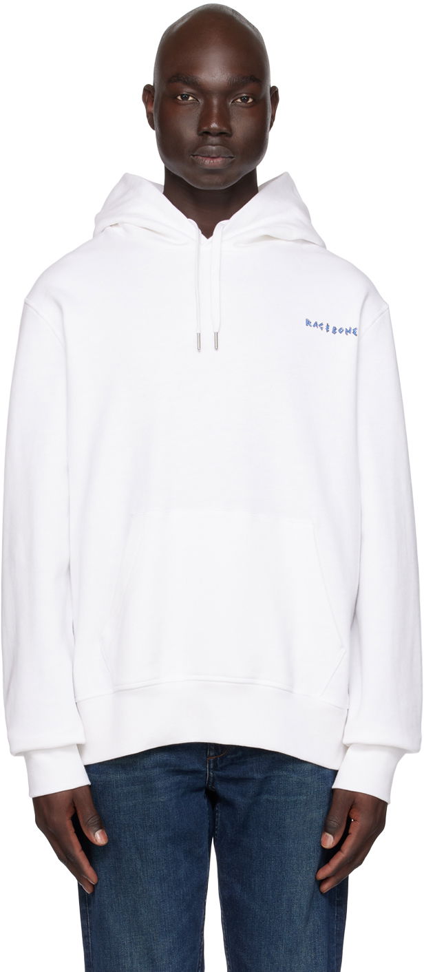 Світшоти rag & bone Rag & Bone Coffee Hoodie білий | MBC23HT040AP40
