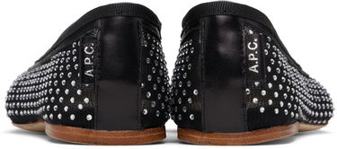 плаття A.P.C. A.P.C. Swan Crystal-Embellished Ballerina Flats чорний | PAAGG-F53295, 1