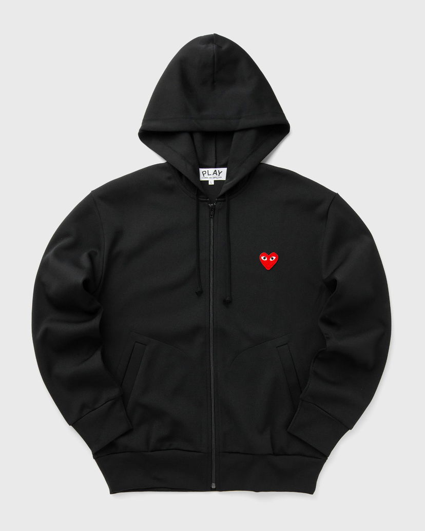Світшоти Comme des Garçons Play Comme des Garcons Full-Zip Hoodie Red Heart чорний | AX-T172-051-1