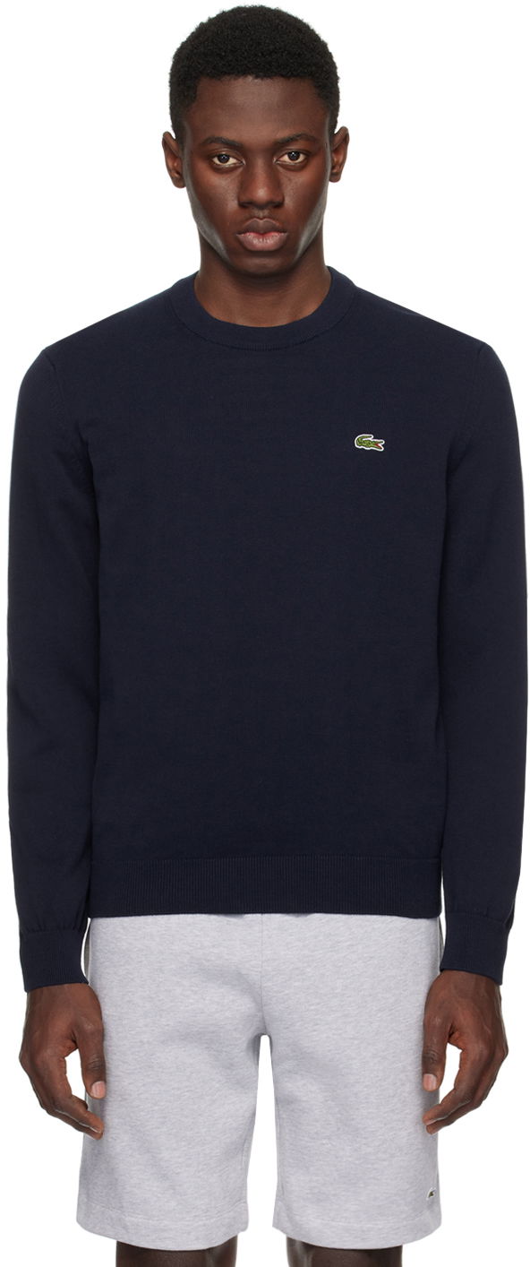 Cветр Lacoste Navy Crewneck Sweater темно-синій | AH1985_166