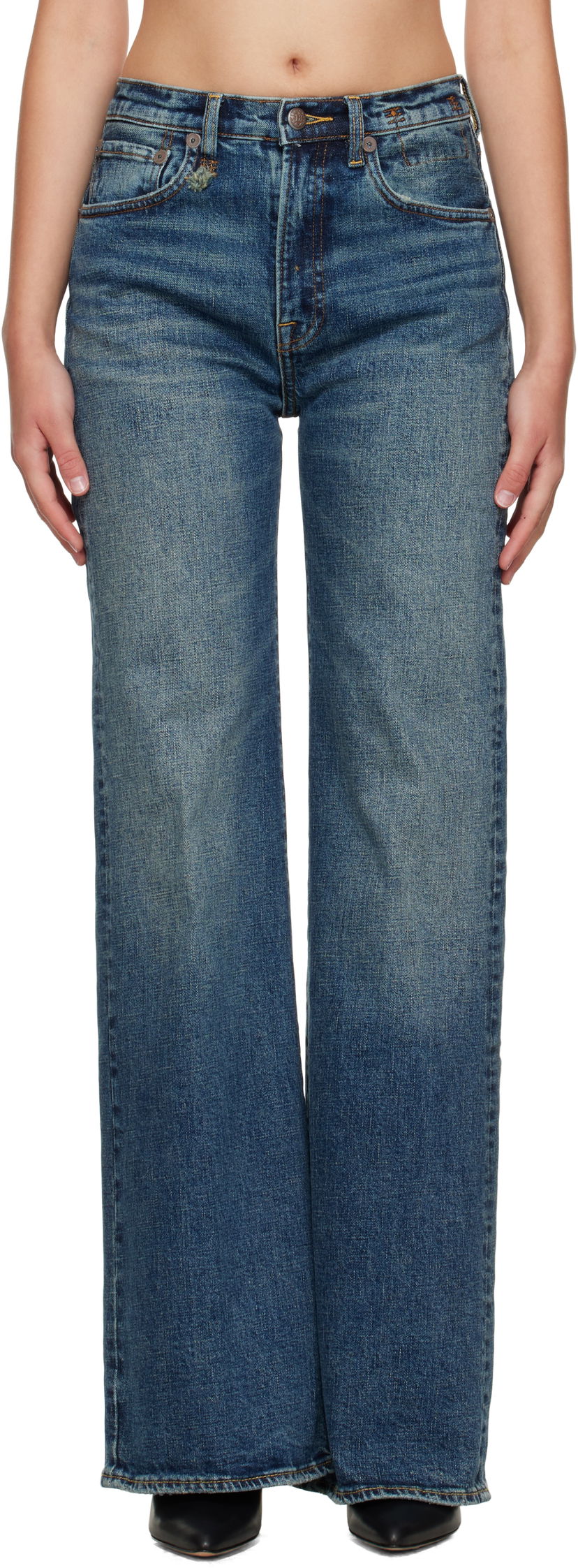 Джинси R13 R13 Flared Jeans Синій | R13WD188-D246A