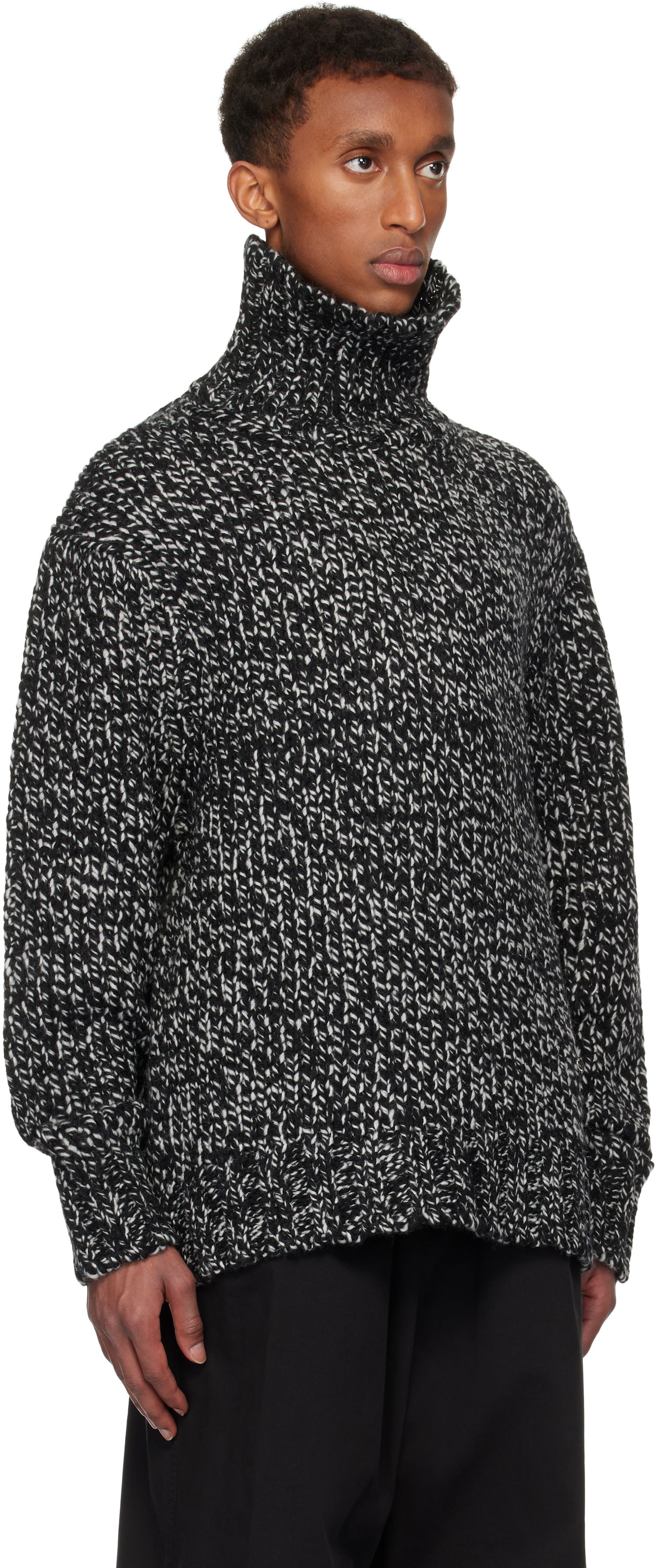 Cветр We11done We11done Chunky Knit Turtleneck Sweater чорний | WD-KT3-24-651-U-B2, 1