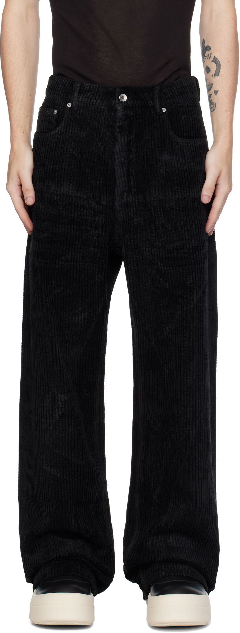 Штани Rick Owens Geth Trousers чорний | DU02D2351 HCF