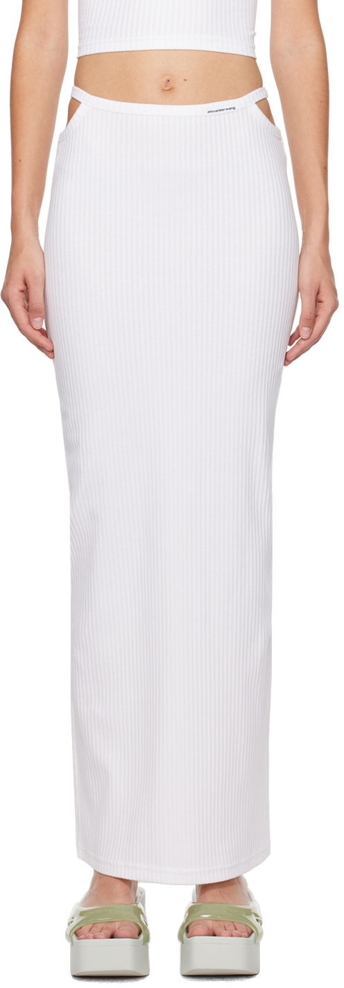 Спідниця Alexander Wang Alexander Wang Cutout Maxi Skirt білий | 4CC1245057