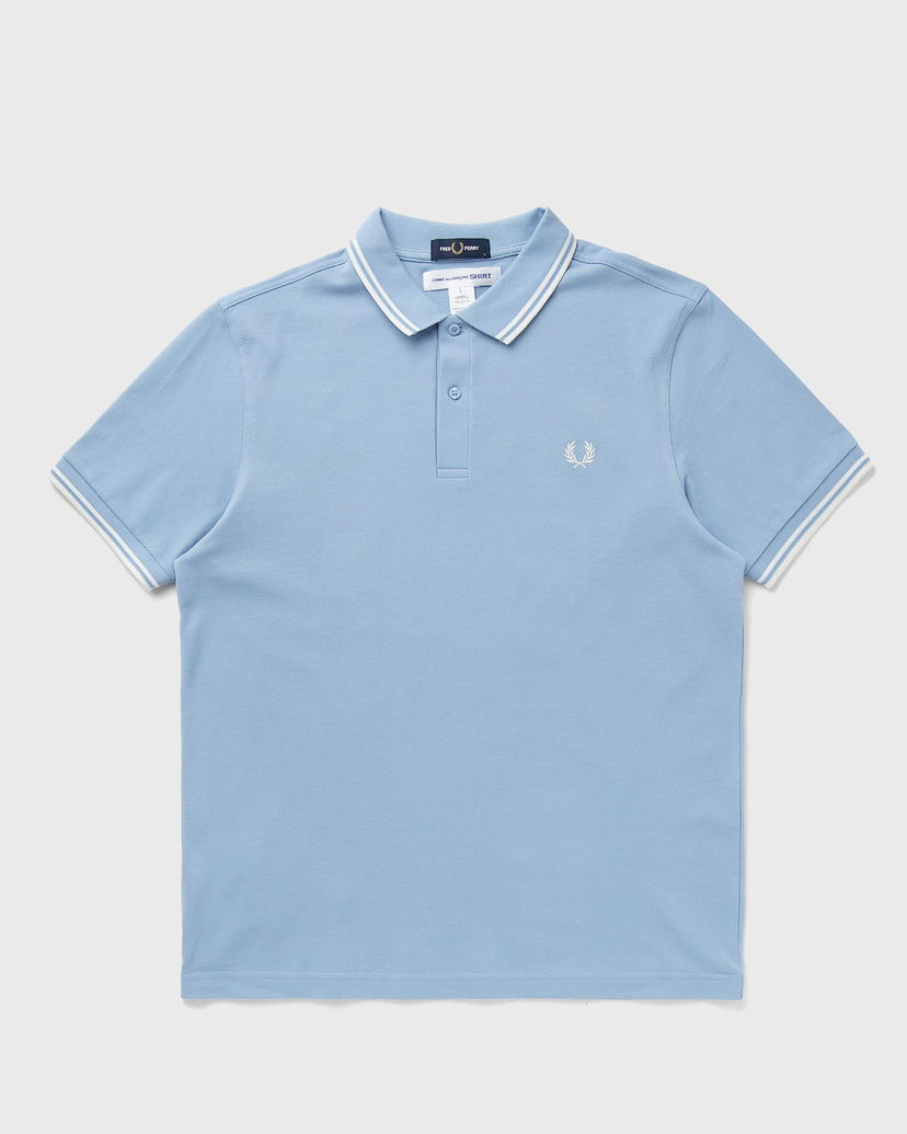 Сорочка поло Comme des Garçons Fred Perry Knit Polo Shirt Синій | FO-T502-S25-1
