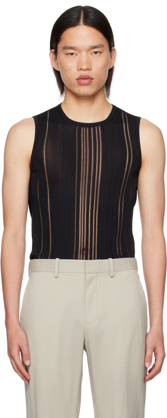 Безрукавка Helmut Lang Helmut Lang Cutout Tank Top чорний | O04HW704