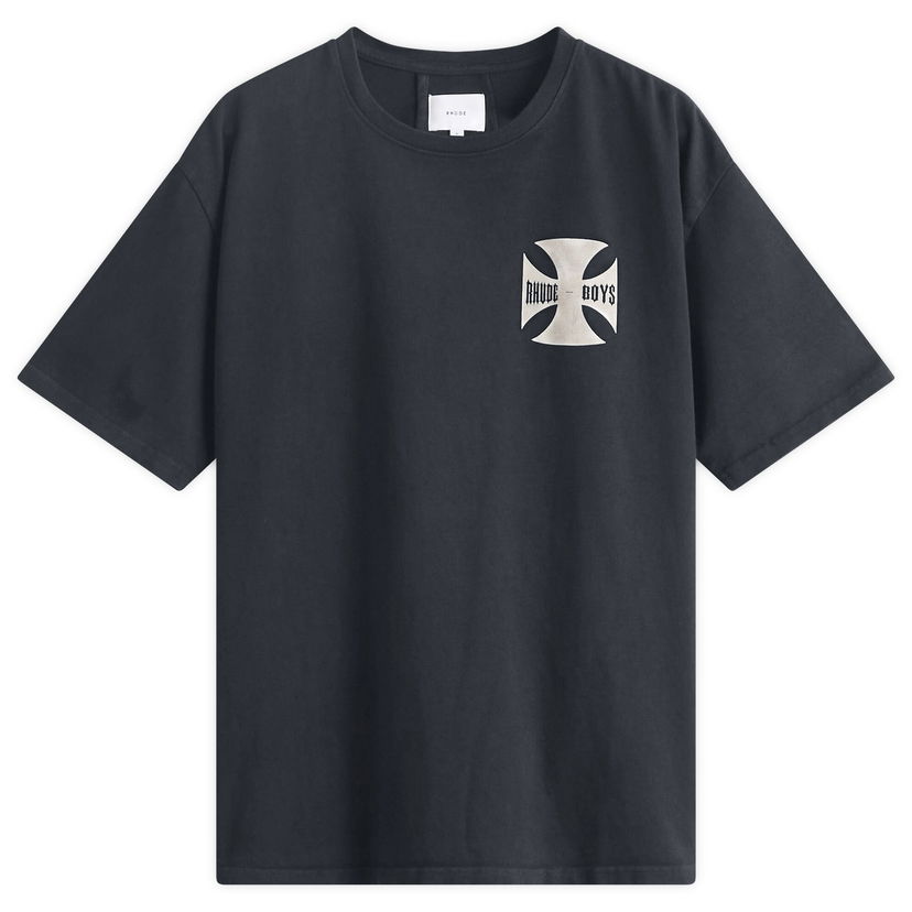 Футболка Rhude Rhude Boys T-Shirt, Size Large темно-синій | RHPF25TT07012-0027