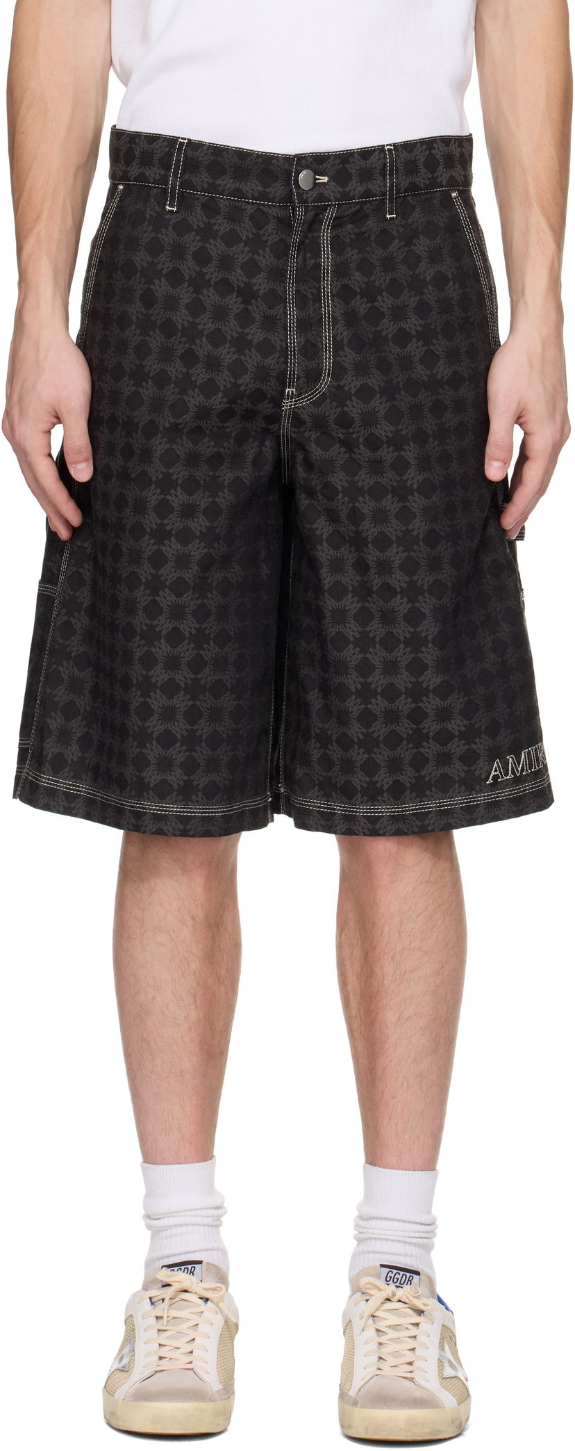 Шорти AMIRI AMIRI MA Quad Work Shorts чорний | AMSHCA1091