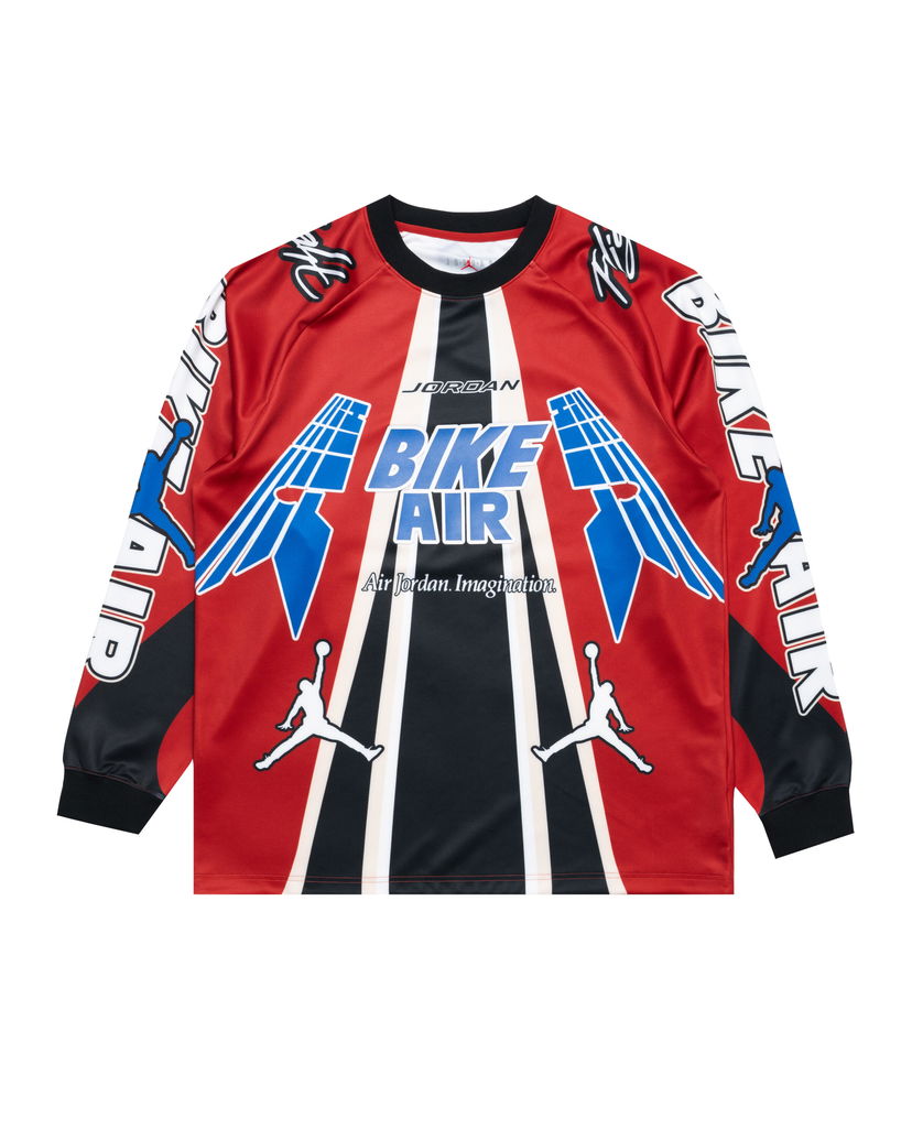 Джерсі Jordan Jordan Nigel Sylvester Bike Air Longsleeve Jersey Червоний | HQ1729-623