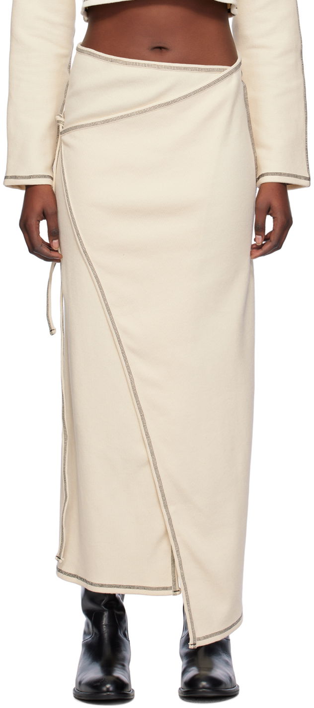 Спідниця Baserange Wrap Midi Skirt бежевий | SKGW-RIB-SP24