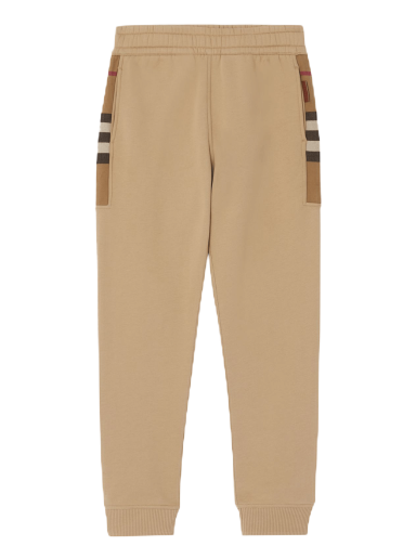 Спортивні штани Burberry Check Side Panel Sweatpants бежевий | 8045014