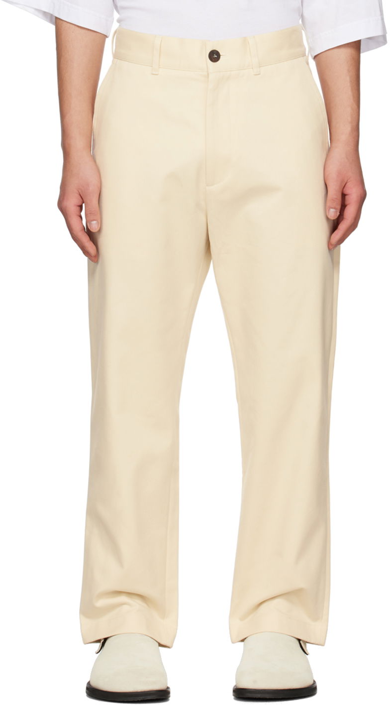 Штани Studio Nicholson Studio Nicholson Bill Trousers бежевий | BILL SNM - 082 -