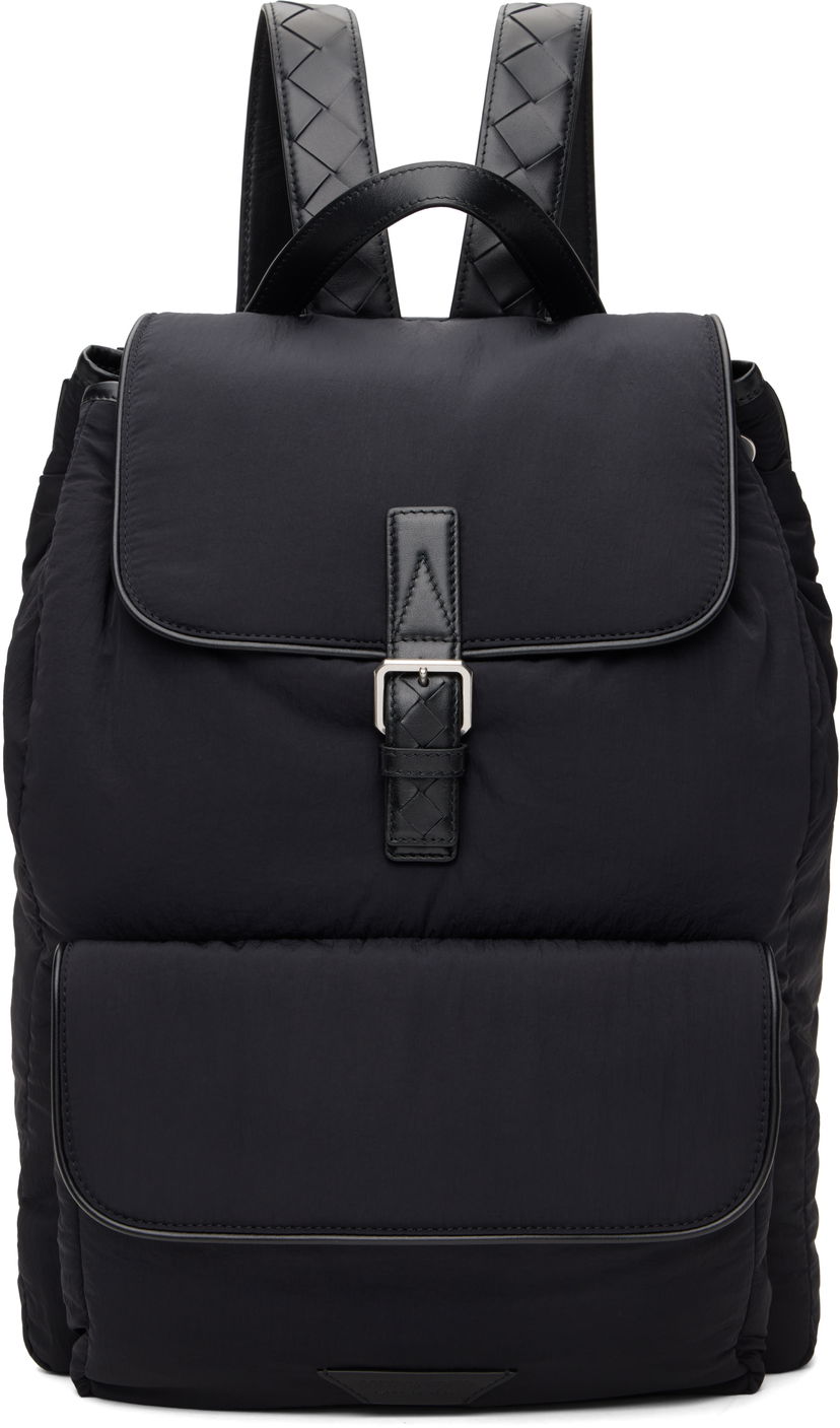Рюкзак Bottega Veneta Padded Backpack чорний | 806160 VCQGG 8803