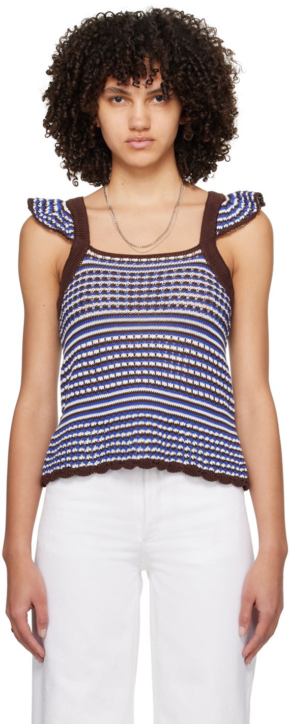 Безрукавка A.P.C. Crocheted Tank Top Синій | COGDJ-F23305