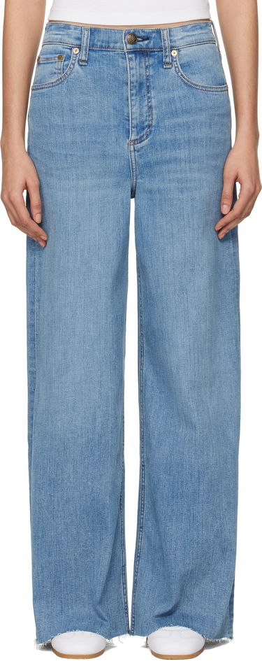 Джинси rag & bone rag & bone 'The Sofie' High-Rise Ultra Wide Ankle Jeans Синій | WDD24F3000FUMO, 0