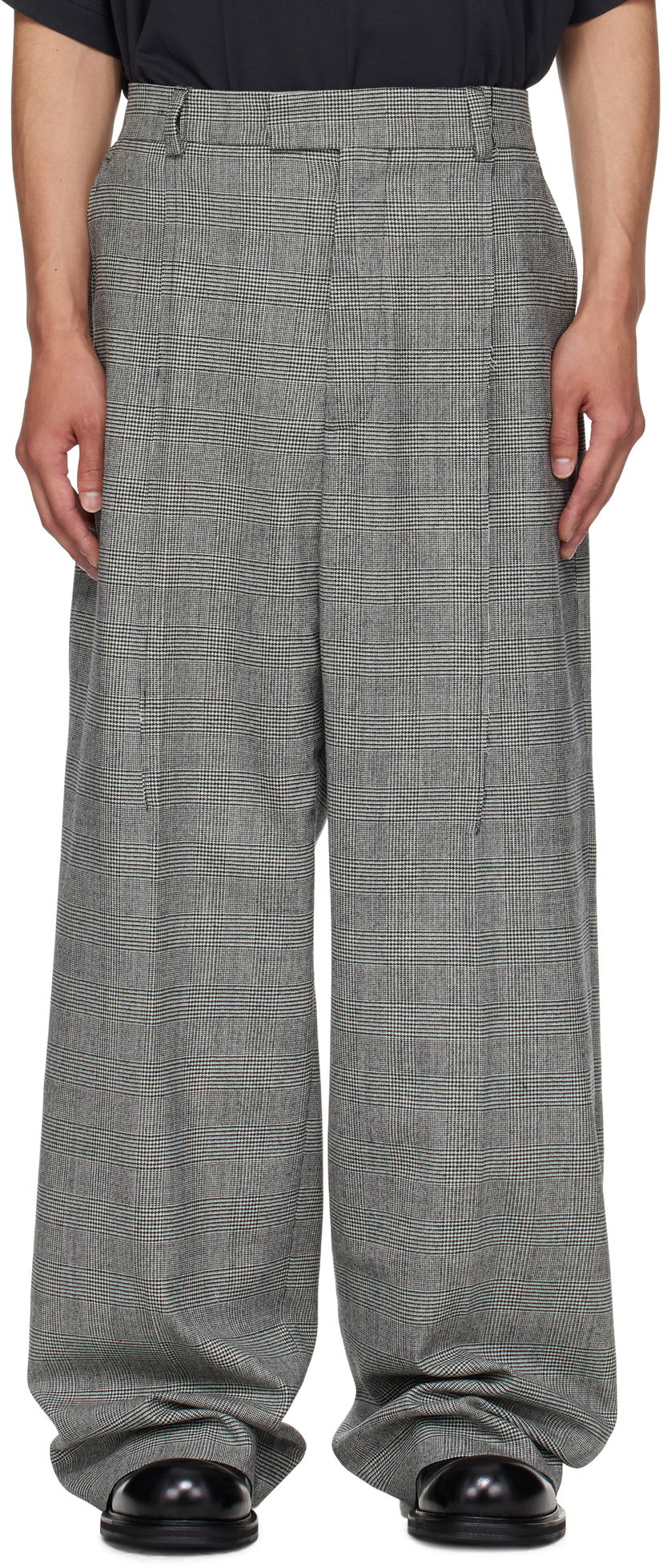 Штани VETEMENTS VETEMENTS Cut Baggy Tailored Trousers Сірий | UH76TP350GC