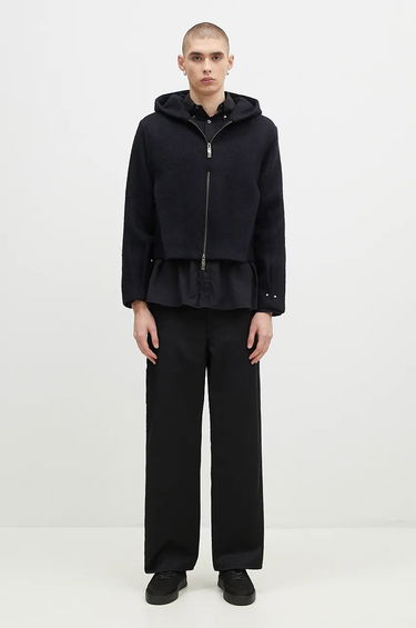 Світшоти ADER ERROR Oversize Wool Blend Cropped Hoodie чорний | BN01FWJK1301BK, 6