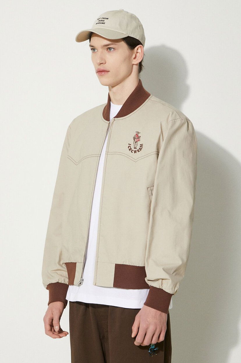 Куртка бомбер BBC IceCream ICECREAM Western Bomber Jacket бежевий | IC24202