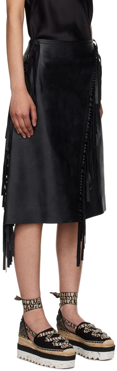Спідниця Stella McCartney Fringe Midi Skirt чорний | 630109SJB14, 1
