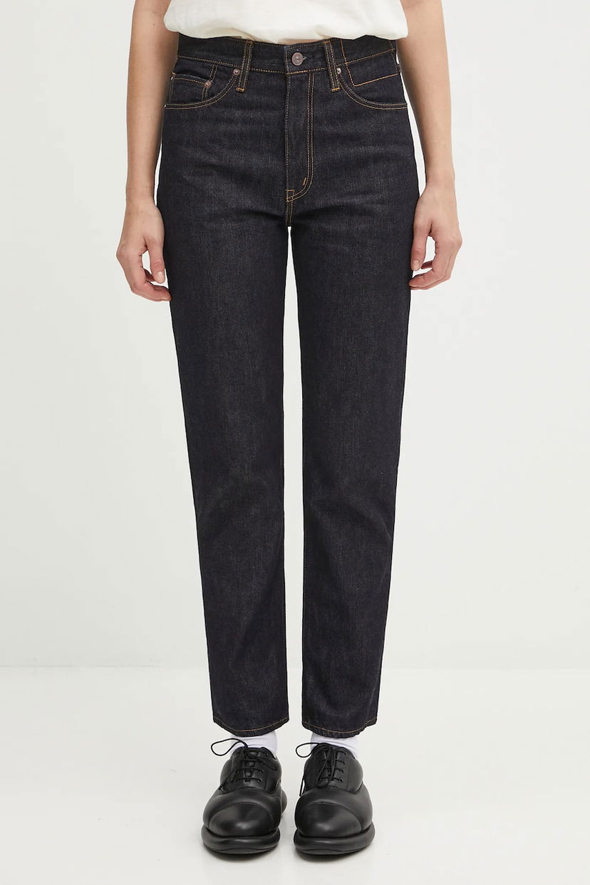 Джинси visvim Visvim Social Sculpture High-Waisted Jeans Синій | 325105005001