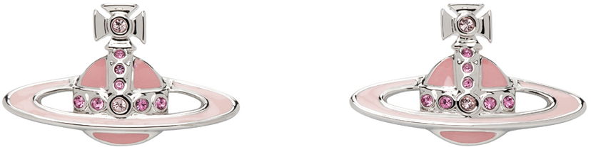 Сережки Vivienne Westwood Small Neo Bas Relief Earrings Сірий | 62010039-02P538-