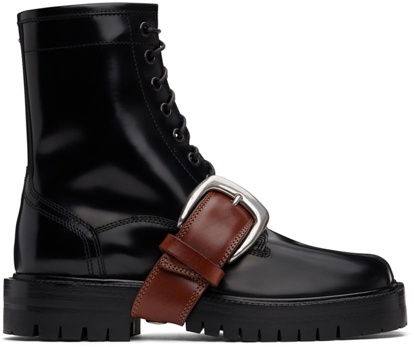 Кросівки та взуття Maison Margiela Tabi Combat Boots чорний | S58WU0415 P7986