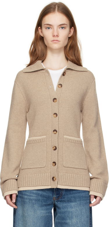 Cветр rag & bone rag & bone Danica Knit Cardigan бежевий | WAS24H049CS49, 0