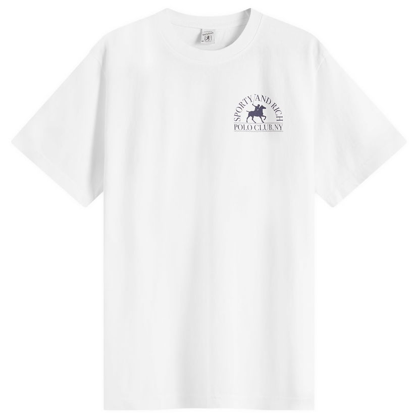 Футболка Sporty & Rich Sporty & Rich Polo Club T-Shirt білий | TO043612252WH01