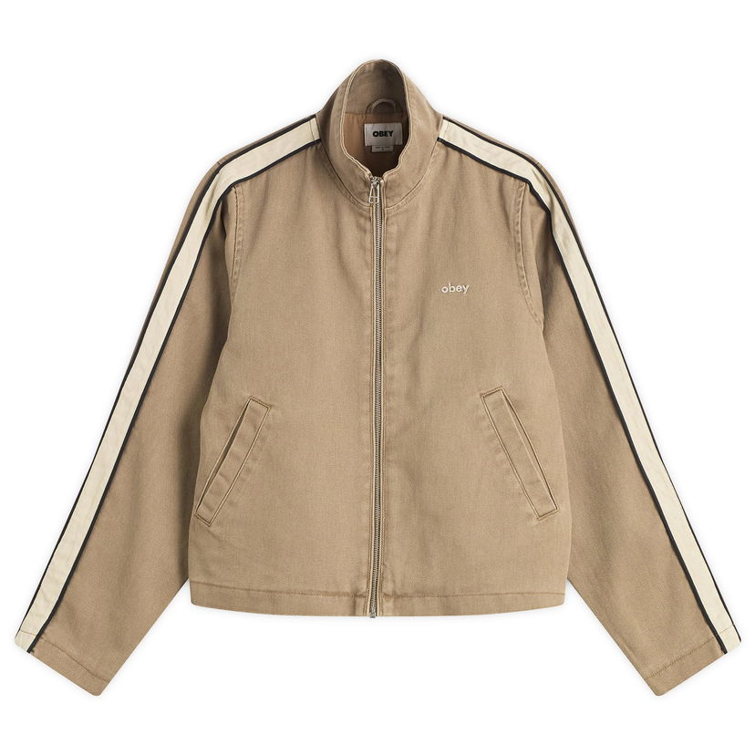 Куртка OBEY Women's Astrid Stripe Jacket Коричневий | 221800439-TAN