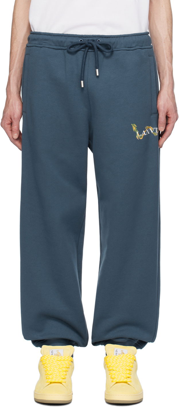 Спортивні штани LANVIN CNY Sweatpants темно-синій | RM-TR0063-J109-P24