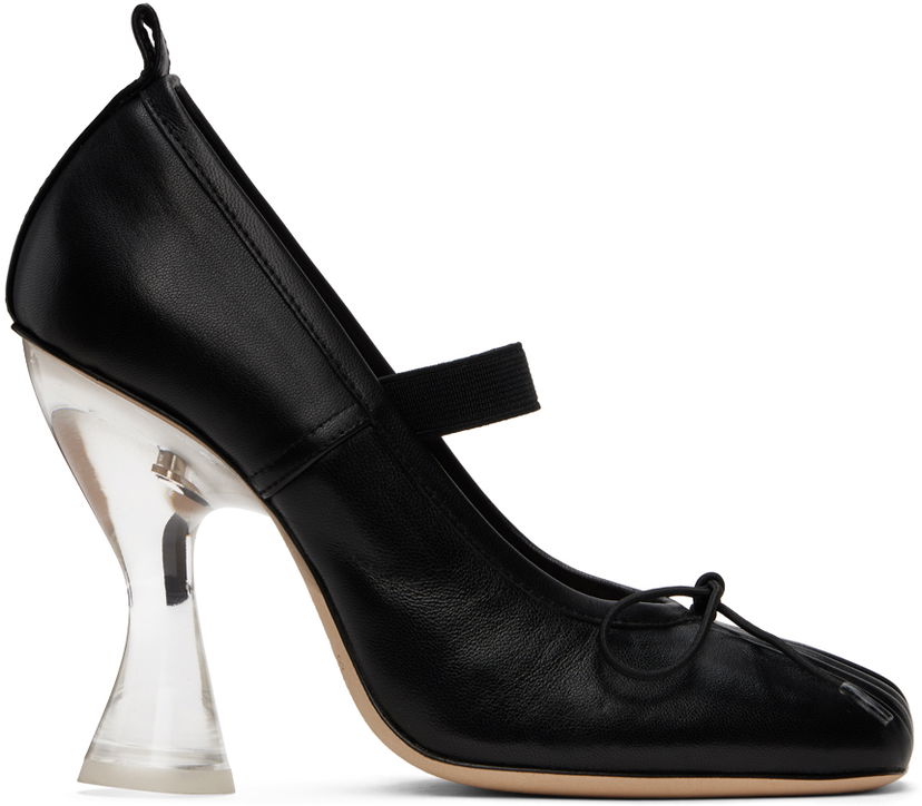 Кросівки та взуття Simone Rocha Simone Rocha High Ballerina Heels чорний | HH4 0799