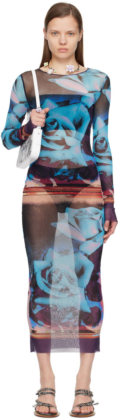 плаття Jean Paul Gaultier Jean Paul Gaultier Roses Print Maxi Dress Різнокольоровий | 24/25-F-RO090-T547-275020