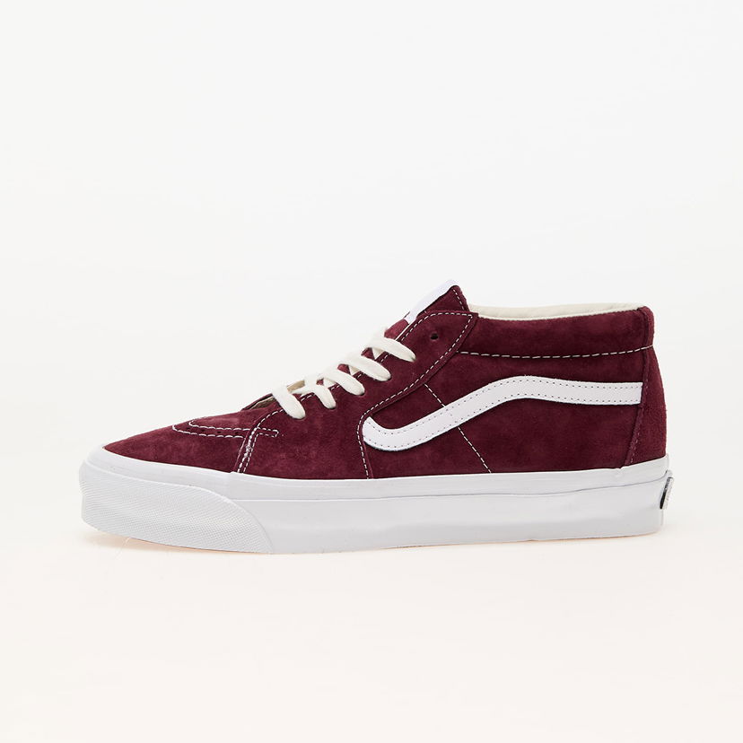 Скейтбординг Vans Sk8-Mid Reissue 83 LX Pig Suede Бордовий | VN000CQQ4QU1