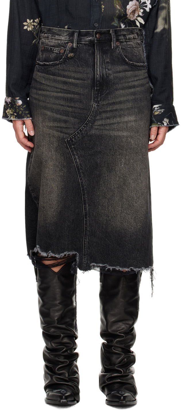Спідниця R13 R13 Jesse Denim Midi Skirt чорний | R13WD100-D239D