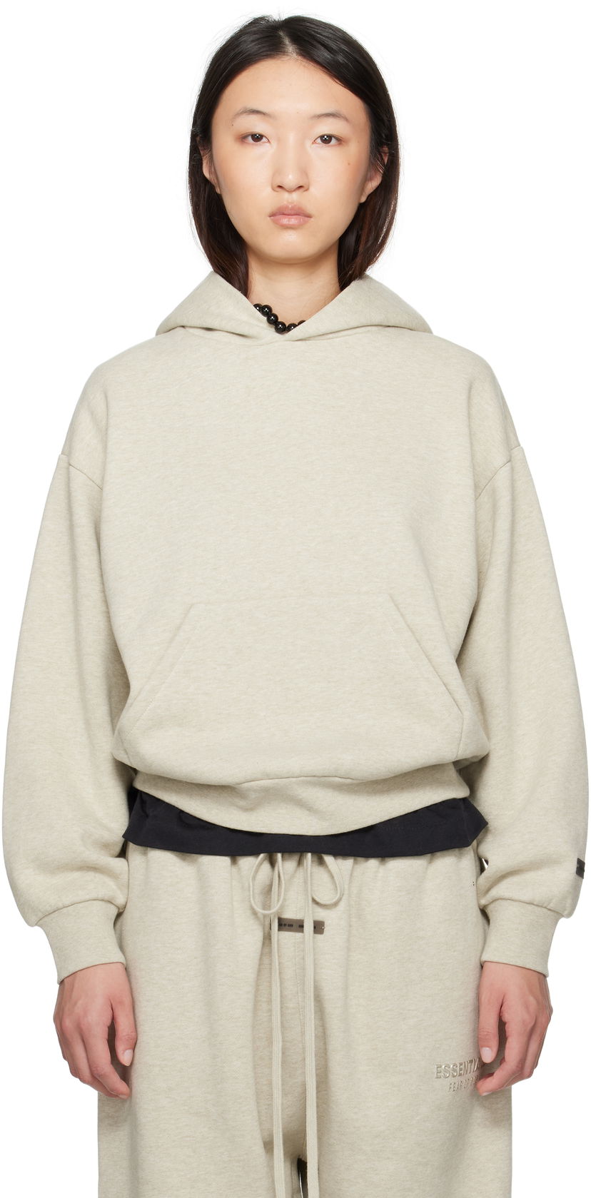 Світшоти Fear of God Fear of God ESSENTIALS Classic Fit Hoodie бежевий | 192SP255542FW