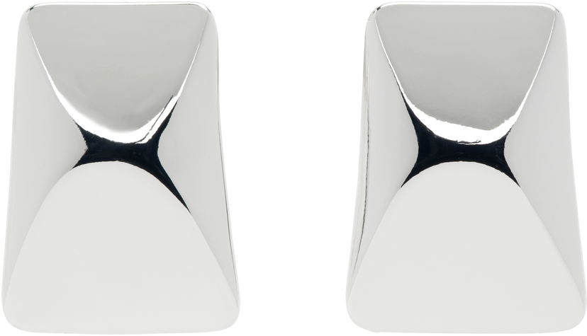 Сережки Anine Bing ANINE BING Curved Rectangle Earrings Металік | A-15-10734-SLV1