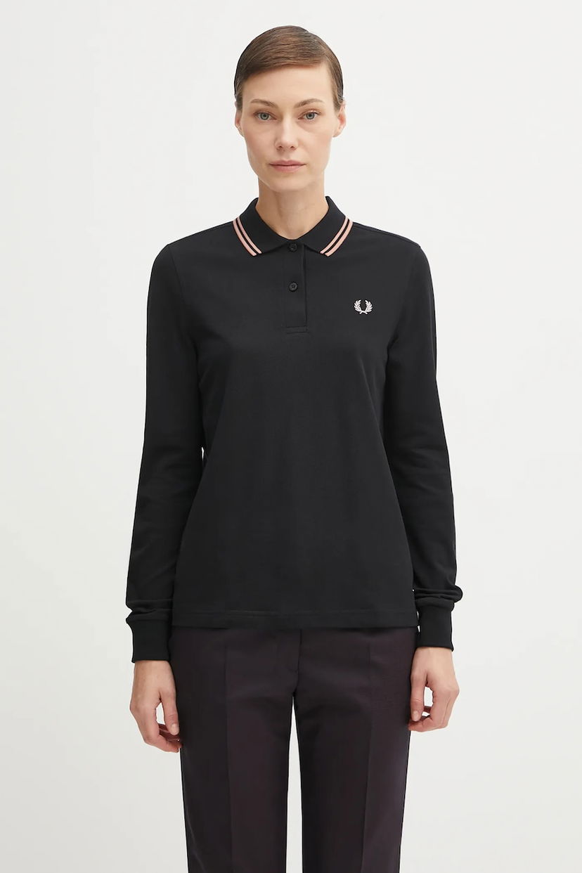 Сорочка поло Fred Perry Fred Perry Long Sleeve Polo Shirt чорний | G3636