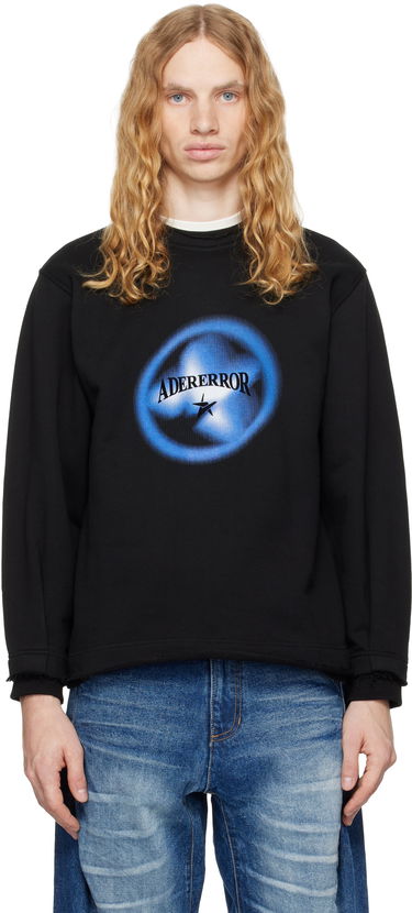 Світшоти ADER ERROR Black Graphic Sweatshirt чорний | BN01FWSW0102BK, 0